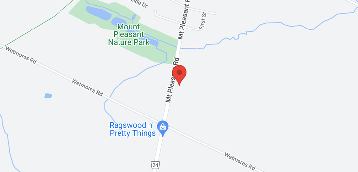 map of 772 Mount Pleasant Road